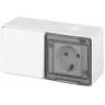 Блок розетка с выключателем ЭРА ЭКСПЕРТ 11-7501-01 IP55 16А (10AX)-250В ОУ белый B0063288