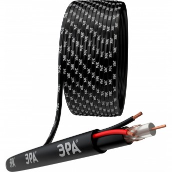 Кабель для аналогового видеонаблюдения ЭРА KL-0.75-PE Кабель для аналогового видеонаблюдения ЭРА KL-0.75-PE