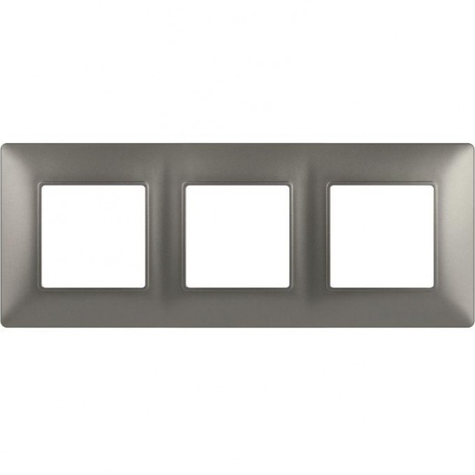 Рамка для розеток и выключателей ЭРА ELEGANCE Б0065817 14-5003-16 на 3 поста титан B0065817