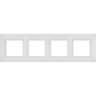 Рамка для розеток и выключателей ЭРА ELEGANCE Б0065818 14-5004-01М на 4 поста матовый белый B0065818