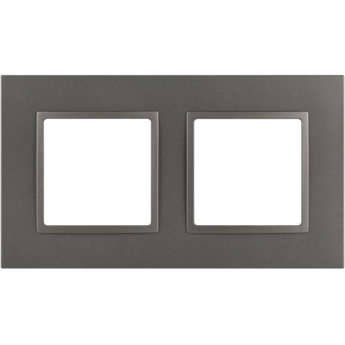 Рамка для розеток и выключателей ЭРА ELEGANCE Б0065825 14-5012-16 Classic на 2 поста титан B0065825