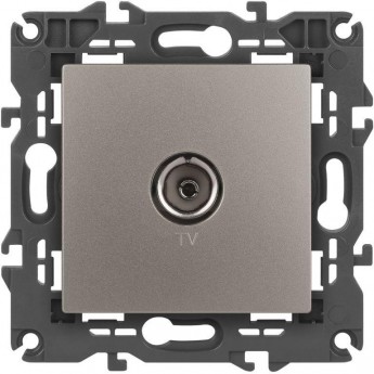 Розетка ЭРА ELEGANCE Б0065760 14-3101-16 TV одиночная титан Розетка ЭРА ELEGANCE Б0065760 14-3101-16 TV одиночная титан