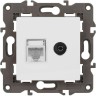 Розетка ЭРА ELEGANCE Б0065767 14-3110-01М RJ45+TV матовый белый