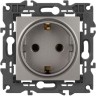 Розетка ЭРА ELEGANCE Б0065802 14-2101-16 2P+E Schuko 16А-250В титан B0065802