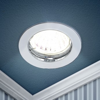 Светильник ЭРА KL1 SN литой простой MR16 12V 50W сатин никель Светильник ЭРА KL1 SN литой простой MR16 12V 50W сатин никель