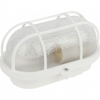 Светильник ЭРА НБП 01-60-002 с решеткой Евро пластик/стекло IP53 E27 max 60Вт 184х115х90 овал белый Светильник ЭРА НБП 01-60-002 с решеткой Евро пластик/стекло IP53 E27 max 60Вт 184х115х90 овал белый