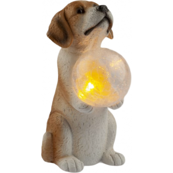 Светильник садовый ЭРА ERASF22-11 на солнечных батареях золотистый ретривер щенок Светильник садовый ЭРА ERASF22-11 на солнечных батареях золотистый ретривер щенок