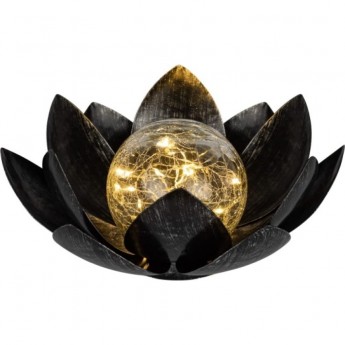 Светильник светодиодный садовый ERASF22-52 "ЛОТОС(2в1)" 20LED стекло кракле уличный на солнечной батарее Светильник светодиодный садовый ERASF22-52 "ЛОТОС(2в1)" 20LED стекло кракле уличный на солнечной батарее