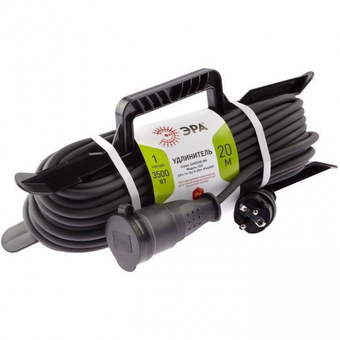 Удлинитель-шнур на рамке ЭРА Б0050871 1х20м с заземлением 16А IP44 UFx-1e-3х2.5-20m-IP44 3х2.5 B0050871