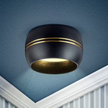 Встраиваемый светильник под лампу ЭРА GX53 KL81 BK/GD черный/золото Встраиваемый светильник под лампу ЭРА GX53 KL81 BK/GD черный/золото