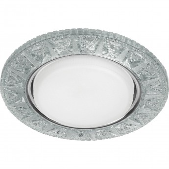 Светильник ЭРА DK LD22 SL/WH декор cо светодиодной подсветкой Gx53 прозрачный Светильник ЭРА DK LD22 SL/WH декор cо светодиодной подсветкой Gx53 прозрачный